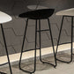 Tabouret de comptoir sans arme de dos moderne tabouret de fer avec siège en acrylique et pédale pour café