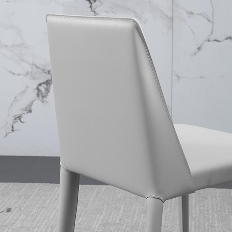 Modern Dining Chairs Armless Chairs with Metal Legs for Kitchen Clearhalo 'Dining Chairs' 'Dining Tables & Seating' 'dining_chair' 'furn' 'furn_dining_chair' 'Furniture' 'Kitchen & Dining Furniture' 1200x1200_b7a58b0b-a543-4206-bb74-23ed459f1d9c