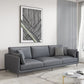 Contemporary Faux Leather Tuxedo Arm Standard Sofa with Bolster Pillows Clearhalo 'furn' 'furn_sofas' 'Furniture' 'furniture_sofas' 'kitchen' 'kitchen_sofas' 'Living Room Furniture' 'Sofa' 'sofas' 1200x1200_b7a5c9de-72c0-468e-8023-40494bf60aee