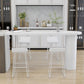 1/5 Pieces Geometric Bar Table Set Modern Wooden Home Table with Foot Bar Stools Clearhalo 'Bar Furniture' 'furn' 'furn_home_bar_bar_sets' 'Furniture' 'Home Bars & Bar Sets' 'home_bar_bar_sets' 'Kitchen & Dining Furniture' 1200x1200_b7a65373-dd42-431a-867a-edb027a90c28