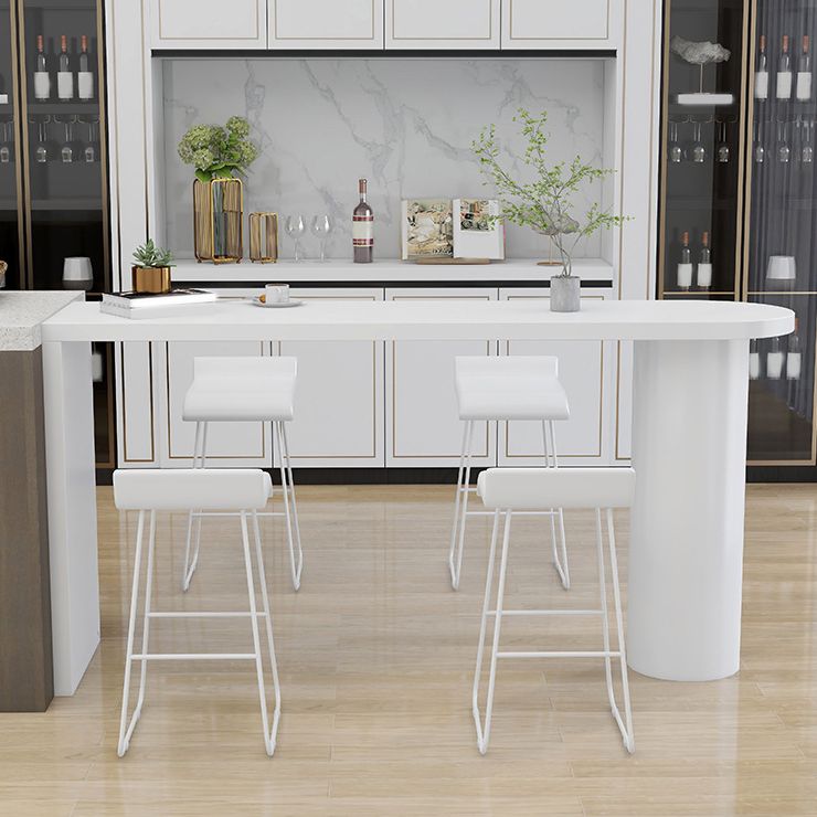 1/5 Pieces Geometric Bar Table Set Modern Wooden Home Table with Foot Bar Stools Clearhalo 'Bar Furniture' 'furn' 'furn_home_bar_bar_sets' 'Furniture' 'Home Bars & Bar Sets' 'home_bar_bar_sets' 'Kitchen & Dining Furniture' 1200x1200_b7a65373-dd42-431a-867a-edb027a90c28