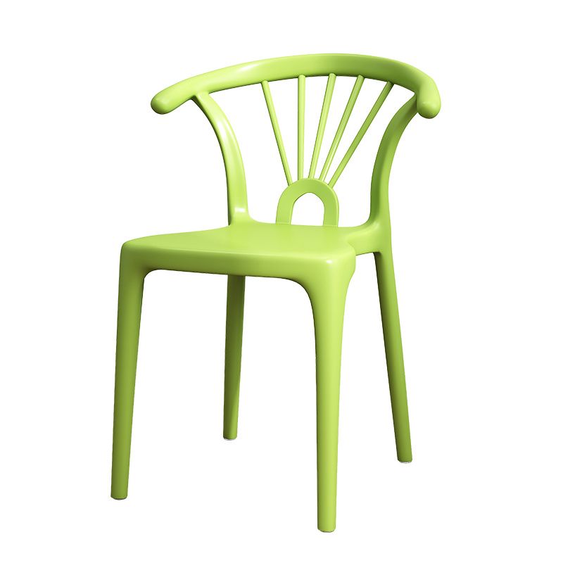 Modern Indoor-Outdoor Plastic Chair Patio Armless Wishbone Single Chair Clearhalo ' kitchen&dining_furn' 'Dining Chairs' 'Dining Tables & Seating' 'dining_chair' 'furn' 'furn_dining_chair' 'Furniture' 'furniture_dining_chair' 'Kitchen & Dining Furniture' 'kitchen' 1200x1200_b7a9c1f6-62c6-41c7-9a27-8555db291be6