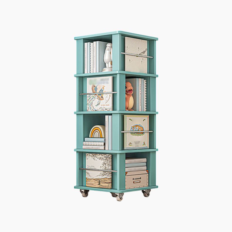 Scandinavian Manufactured Wood Corner Bookshelf Vertical Bookshelf with Caster Wheels Clearhalo 'Bookcases' 'furn' 'furn_bookcases' 'Furniture' 'furniture_bookcases' 'kitchen' 'kitchen_bookcases' 'Living Room Furniture' 'Office Furniture' 1200x1200_b7ac8c6b-c5f0-4e51-96ca-555f5035021e