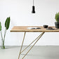 Traditional Luxury Rectangle Dining Table Solid Wood Table with 4 Metal Legs Clearhalo ' dining_table' 'Dining Tables & Seating' 'Dining Tables' 'furn' 'furn_dining_table' 'Furniture' 'furniture_dining_table' 'Kitchen & Dining Furniture' 'kitchen&dining_furn' 'kitchen' 'kitchen_dining_table' 1200x1200_b7ade37f-8c13-47d8-95d0-143e7a312acb