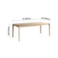Rectangle Kitchen Dining Table Pine Solid Wood Table Modern with 4 Legs Clearhalo ' dining_table' 'Dining Tables & Seating' 'Dining Tables' 'furn' 'furn_dining_table' 'Furniture' 'furniture_dining_table' 'Kitchen & Dining Furniture' 'kitchen&dining_furn' 'kitchen' 'kitchen_dining_table' 1200x1200_b7aea1d3-9cfa-4fa0-b3a4-bc37c174e361