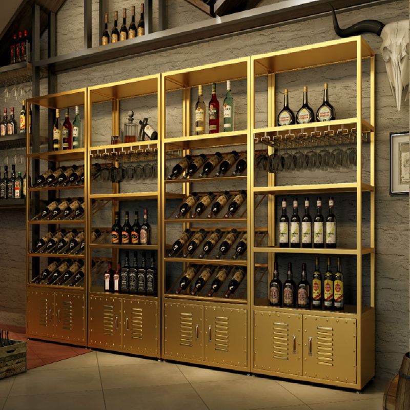 70.9 "H産業用自立型ボトルホルダー金属ボトルラック付き棚付き