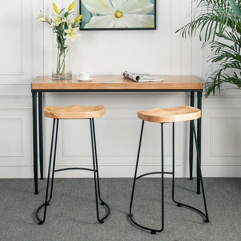 Ensemble de table de bar de style industriel, 1/2/3 pièces, table de bar rectangulaire avec tabourets hauts