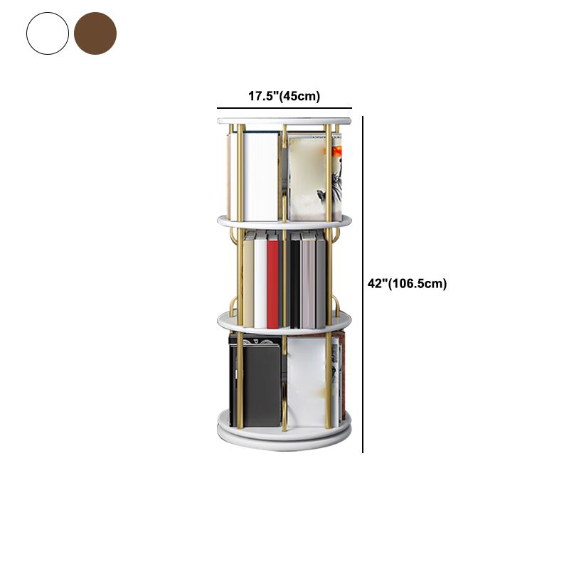 Nordic Geometric Bookcase Rotatable Study Room Storage Bookshelf Clearhalo 'Bookcases' 'furn' 'furn_bookcases' 'Furniture' 'Office Furniture' 1200x1200_b7b14ae3-c21c-4e3d-925f-7ab4cee3998d