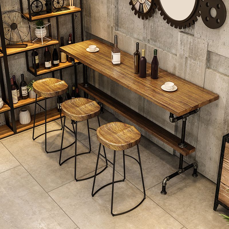 Tavolino da pub di rettangolo con coffee in legno in legno in legno in legno in legno in legno