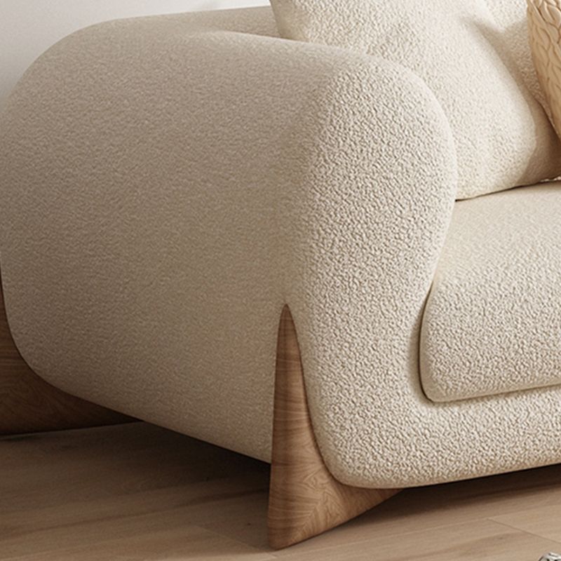 Sala de estar de estilo moderno loveseat de brazo de esmoquin apretado asiento trasero