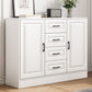 Commode en bois manufacturé avec coffre de rangement contemporain de 13,65 pouces de largeur