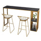 Rectangle Bar Dining Table Contemporary Bar Dining Table with Sled Base Clearhalo 'Bar Furniture' 'Bar Tables' 'bar_tables' 'Furniture' 'furniture_bar_tables' 'Kitchen & Dining Furniture' 1200x1200_b7b47a1d-967c-44a2-b645-28c903dd1455