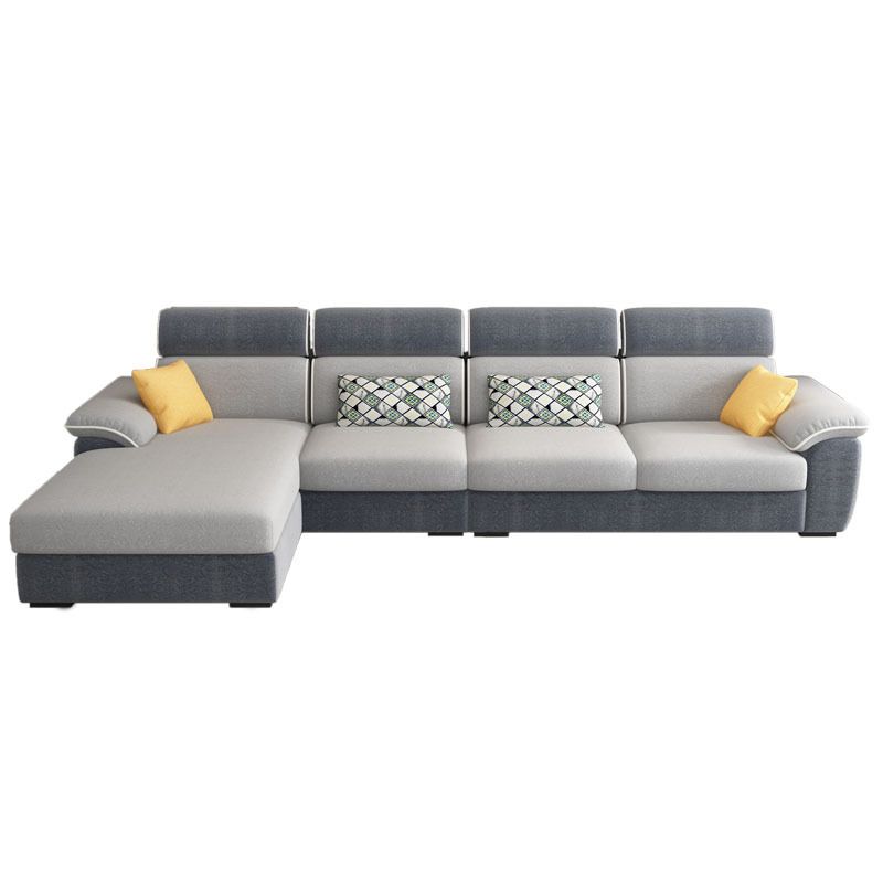 Pillow Top Arm Modular Settee Furniture Loose Back Modern Bench Seating Clearhalo 'furn' 'furn_sectionals' 'Furniture' 'furniture_sectionals' 'kitchen' 'kitchen_sectionals' 'Living Room Furniture' 'Sectionals' 1200x1200_b7b50dd9-f70a-4749-bef6-dab9937976dc