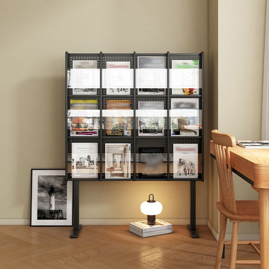 Moderne stijl gesloten back -boekenplank standaard metalen boekenkast met planken