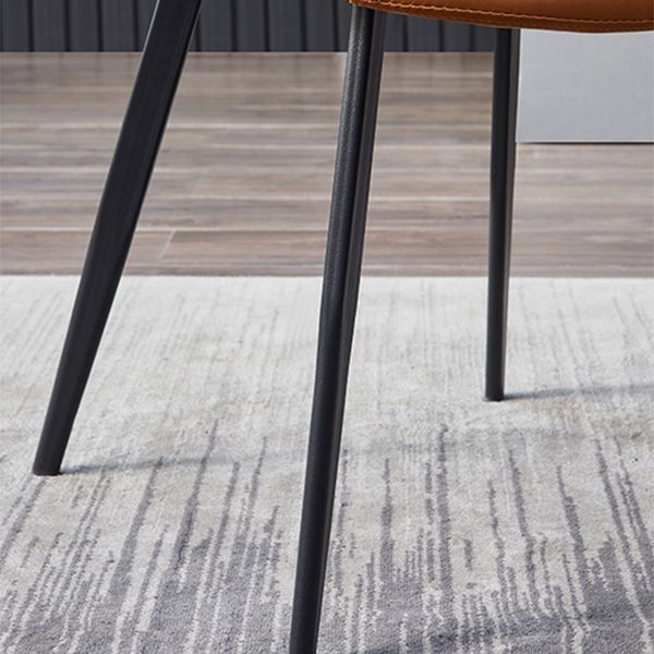 Contemporary Restaurant Leather Side Chair Solid Back Dining Chair Clearhalo ' kitchen&dining_furn' 'Dining Chairs' 'Dining Tables & Seating' 'dining_chair' 'furn' 'furn_dining_chair' 'Furniture' 'furniture_dining_chair' 'Kitchen & Dining Furniture' 'kitchen' 1200x1200_b7b63553-a6e3-48fa-9df2-2086c8a66fea