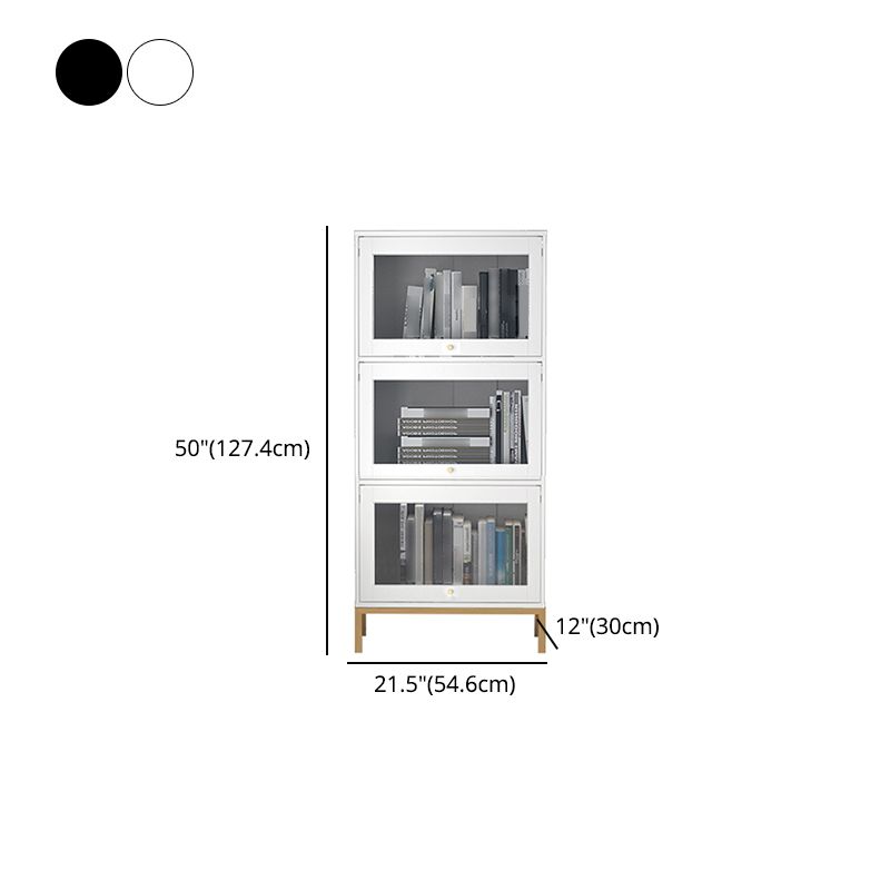 Glam Bookshelf Standard Wooden Shelf Bookcase with Cabinets for Office Clearhalo 'Bookcases' 'furn' 'furn_bookcases' 'Furniture' 'furniture_bookcases' 'Office Furniture' 1200x1200_b7b71def-2013-433b-8e35-8aa83d5870f9