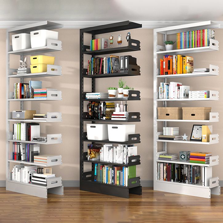 Urban Open Back Shelf Bookcase Standard Steel Bookshelf for Study Room Clearhalo 'Bookcases' 'furn' 'furn_bookcases' 'Furniture' 'Office Furniture' 1200x1200_b7b85304-9c0f-4572-a5d2-a28453ccd272
