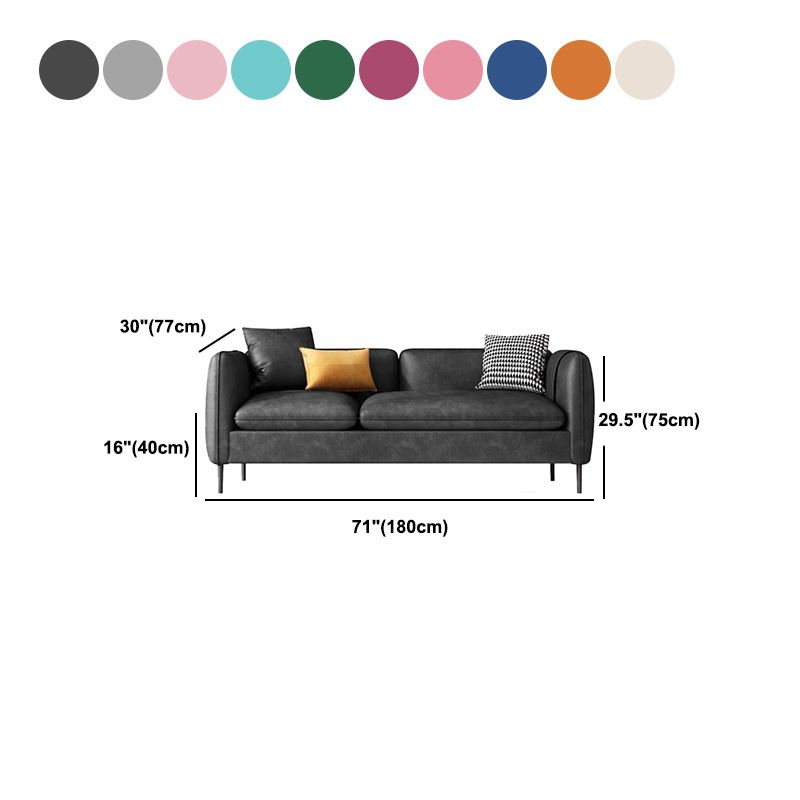 Dofa de brazo cuadrado contemporáneo con almacenamiento 30.31 "de ancho 29.52" alto