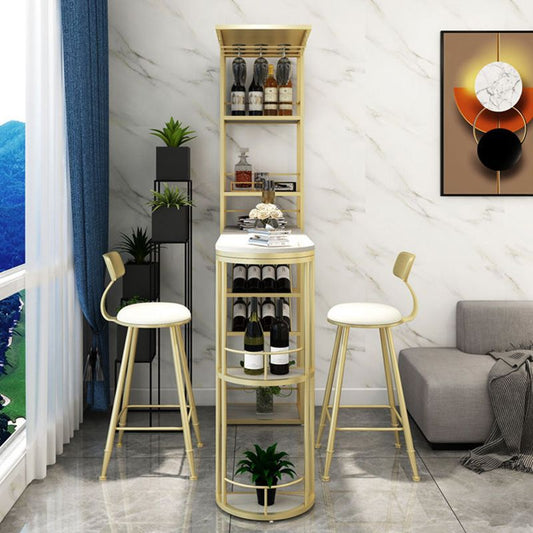 Contatore a barre di pietra contemporanea tavolino da barra per cucina