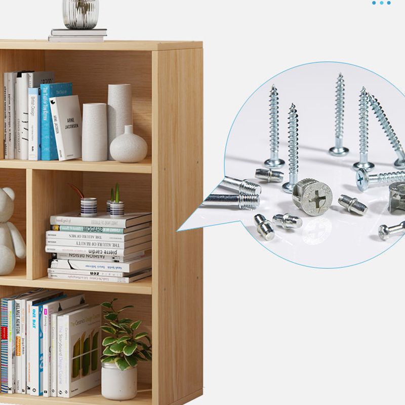 44,4 "H moderno libreria moderna legno geometrico finitura chiusa con cassetti con cassetti