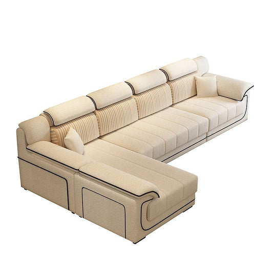 Scandinavo da 39,37 "H divano e chaise del braccio top per soggiorno per soggiorno