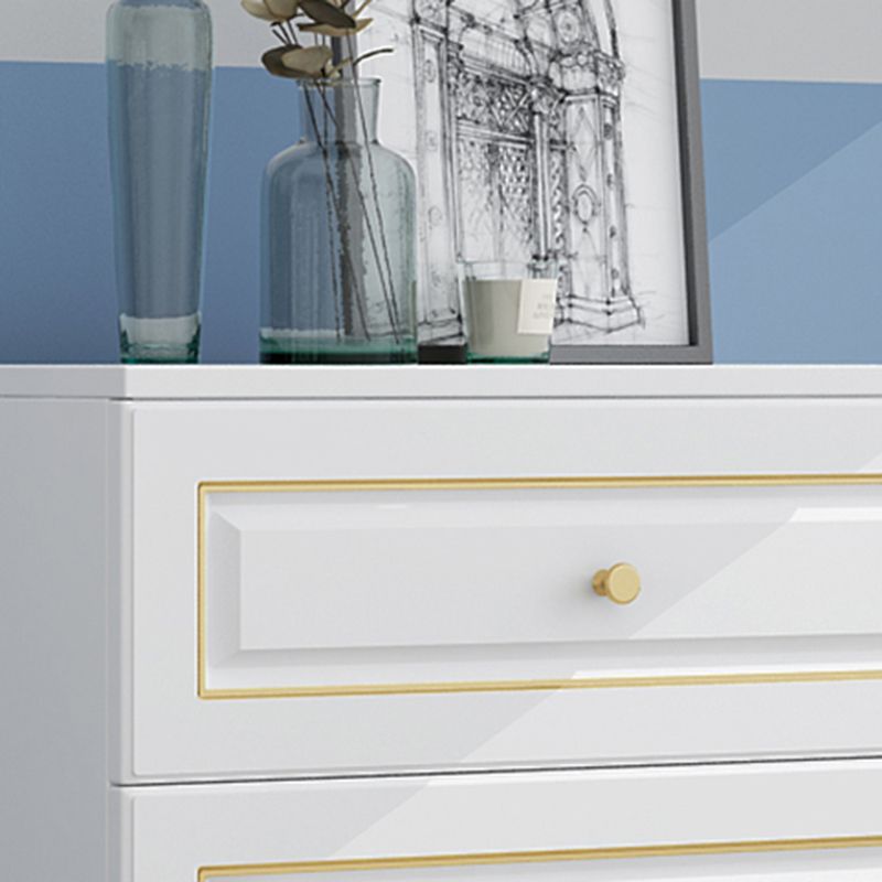 Cómoda de almacenamiento de dormitorio contemporánea Cómoda vertical de madera con cajones