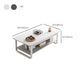 4 Legs Storage Coffee Table Set Modern Wood Rectangle Coffee Table Clearhalo 'Coffee & Accent Tables' 'Coffee Tables' 'coffee_tables' 'furn' 'furn_coffee_tables' 'Furniture' 'Living Room Furniture' 1200x1200_b7bf0e22-b40a-4800-a204-0a9806f4f199