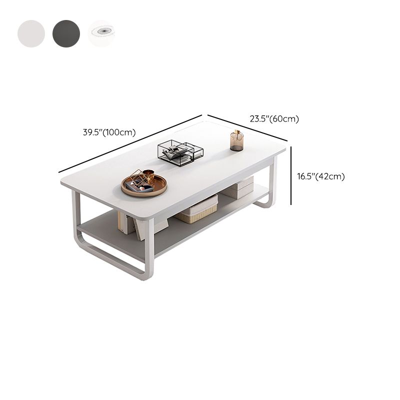 4 Legs Storage Coffee Table Set Modern Wood Rectangle Coffee Table Clearhalo 'Coffee & Accent Tables' 'Coffee Tables' 'coffee_tables' 'furn' 'furn_coffee_tables' 'Furniture' 'Living Room Furniture' 1200x1200_b7bf0e22-b40a-4800-a204-0a9806f4f199