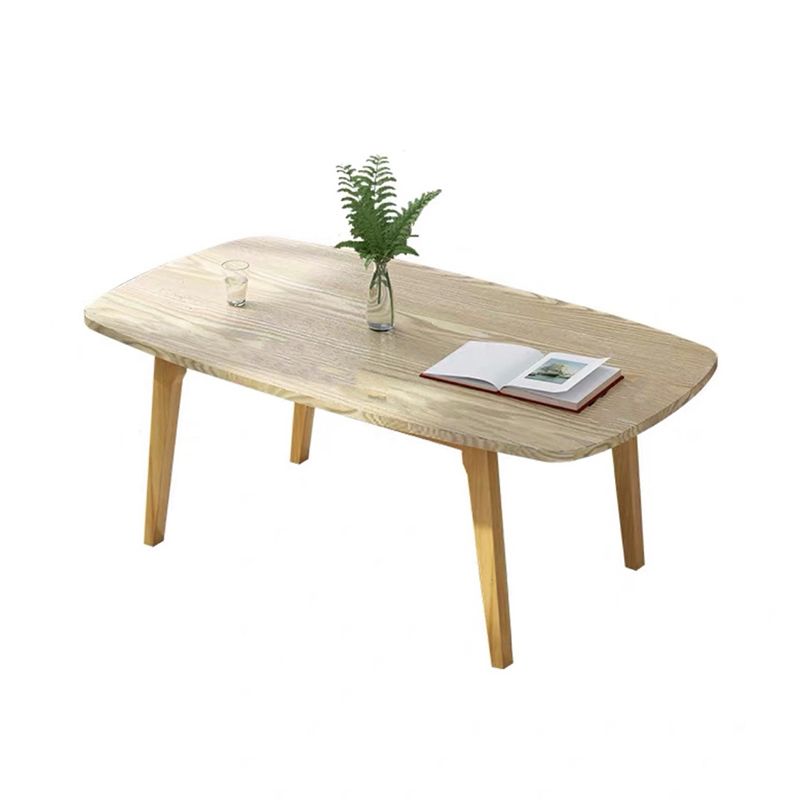 4 Legs Rectangular Coffee Table with Storage Rack Made of Wood Clearhalo 'Coffee & Accent Tables' 'Coffee Tables' 'coffee_tables' 'furn' 'furn_coffee_tables' 'Furniture' 'furniture_coffee_tables' 'Living Room Furniture' 1200x1200_b7bf882f-8f45-43fc-94a6-125bb5d7b26e