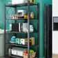 Industrial Folding Etagere Bookshelf Metal Open Bookshelf with Caster Wheels Clearhalo 'Bookcases' 'furn' 'furn_bookcases' 'Furniture' 'furniture_bookcases' 'kitchen' 'kitchen_bookcases' 'Living Room Furniture' 'Office Furniture' 1200x1200_b7bfd975-2c5b-4d34-9ab6-6130567acabe