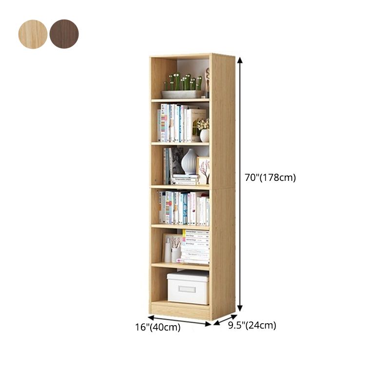 Modern Vertical Standard Bookcase Manufactured Wood Bookshelf for Home Clearhalo 'Bookcases' 'Furniture' 'furniture_bookcases' 'Office Furniture' 1200x1200_b7c0237c-d723-43d6-b83e-c45e331f0588