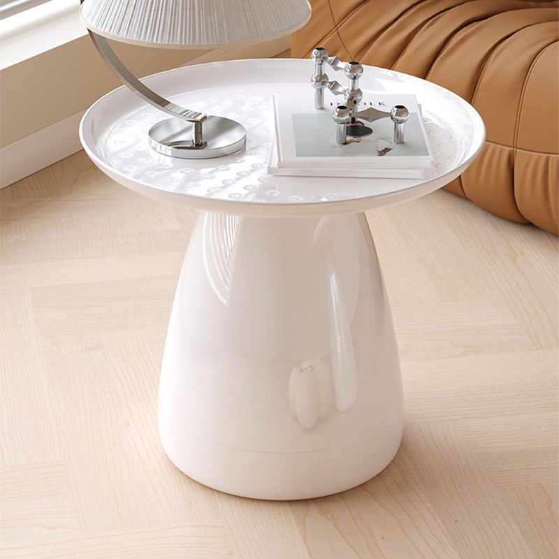 Pedestal End Table Plastic Round Side Sofa Side Accent Table with Tray Top Clearhalo 'Coffee & Accent Tables' 'End & Side Tables' 'end_side_tables' 'furn' 'furn_end_side_tables' 'Furniture' 'Living Room Furniture' 1200x1200_b7c0fad3-b6b7-4373-99a7-0ddbf6d22fd5
