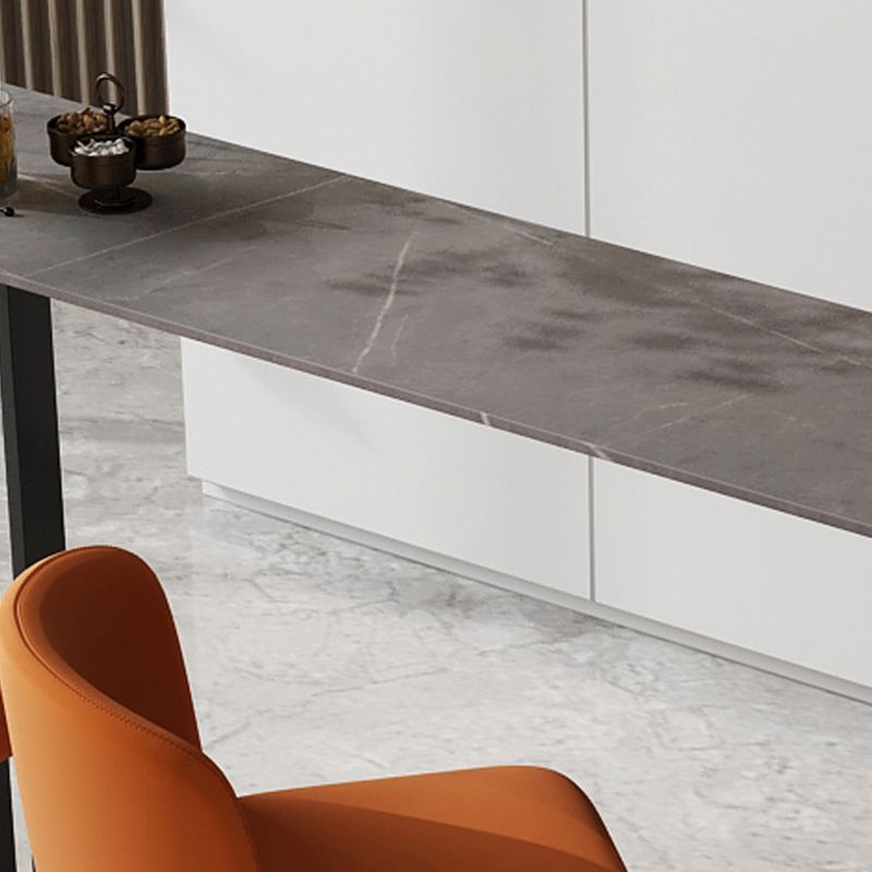 Industrial Style Bar Table Stone 42-inch Height Pub Table for Living Room Clearhalo 'Bar Furniture' 'Bar Tables' 'bar_tables' 'furn' 'furn_bar_tables' 'Furniture' 'furniture_bar_tables' 'Kitchen & Dining Furniture' 1200x1200_b7c19df1-6954-44e8-a7d5-a5ea608f6dbf