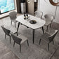 Simplicity Round Dining Table White Sintered Stone Table with 4 Ash Solid Wood Legs Clearhalo ' dining_table' 'Dining Tables & Seating' 'Dining Tables' 'furn' 'furn_dining_table' 'Furniture' 'furniture_dining_table' 'Kitchen & Dining Furniture' 'kitchen&dining_furn' 'kitchen' 'kitchen_dining_table' 1200x1200_b7c25060-bd46-4370-bb68-bdd1a5e834b8