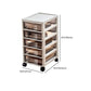 Transparent Filing Cabinet Modern Plastic Drawers Filing Cabinet