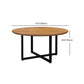 Nordic 1/5/7 Pieces Dining Set Round Wood Dining Table for Dining Room Clearhalo 'Dining Room Sets' 'Dining Tables & Seating' 'dining_room_set' 'furn' 'furn_dining_room_set' 'Furniture' 'Kitchen & Dining Furniture' 1200x1200_b7c2cad3-c4a3-46ea-98e2-0294f9aa6a42