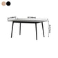Rectangle Contemporary Dining Room Table Ash Solid Wood Table with 4 Legs Clearhalo ' dining_table' 'Dining Tables & Seating' 'Dining Tables' 'furn' 'furn_dining_table' 'Furniture' 'furniture_dining_table' 'Kitchen & Dining Furniture' 'kitchen&dining_furn' 'kitchen' 'kitchen_dining_table' 1200x1200_b7c3382f-f371-4ffa-a6a9-c6769a06589a