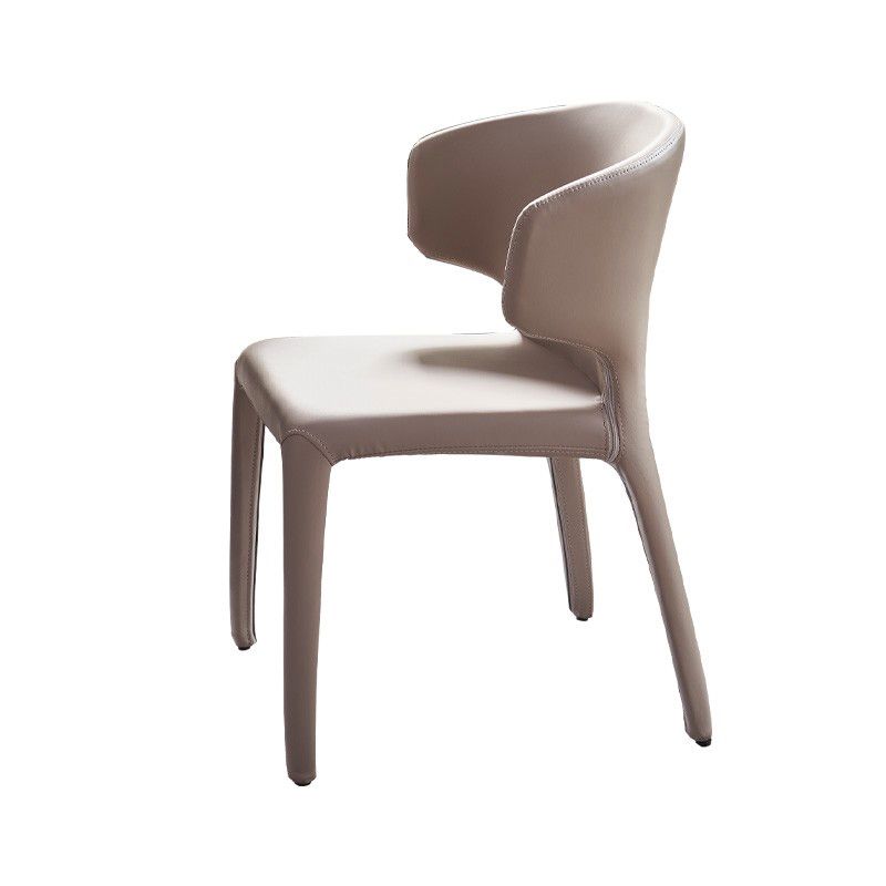 Faux Leather Dining Chairs Industrial Wingback Side Chair for Dining Room Clearhalo 'Dining Chairs' 'Dining Tables & Seating' 'dining_chair' 'furn' 'furn_dining_chair' 'Furniture' 'Kitchen & Dining Furniture' 1200x1200_b7c340f8-6787-480d-ae2d-8b04d7a0786b