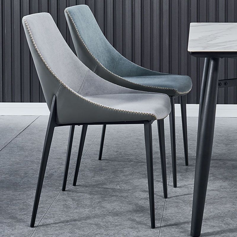 Modern Style Open Back Dining Side Chair Upholstered Armless Dining Chairs Clearhalo ' kitchen&dining_furn' 'Dining Chairs' 'Dining Tables & Seating' 'dining_chair' 'furn' 'furn_dining_chair' 'Furniture' 'furniture_dining_chair' 'Kitchen & Dining Furniture' 'kitchen' 1200x1200_b7c69891-27ef-4473-8f18-5b9f9c788e0a