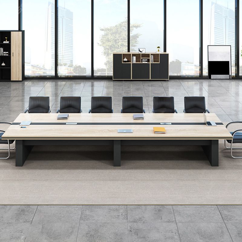 Industriële kantoorbureau vervaardigd hout 29,25 inch Hoogte Computer Desk