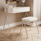 Contemporary Wood Vanity Set with Stool 1 Drawer Dressing Table