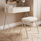 Contemporary Wood Vanity Set with Stool 1 Drawer Dressing Table