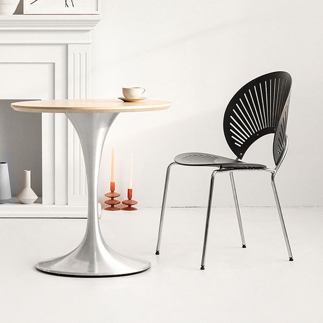 Modern Indoor-Outdoor Metal Chair Stackable Home Armless Open Back Dining Side Chair Clearhalo ' kitchen&dining_furn' 'Dining Chairs' 'Dining Tables & Seating' 'dining_chair' 'furn' 'furn_dining_chair' 'Furniture' 'furniture_dining_chair' 'Kitchen & Dining Furniture' 'kitchen' 1200x1200_b7c86501-0db1-4f7f-915e-814ab3a102f1