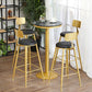 Glam Gold Metal Bar Table 21.6"W Round Top Marble Bistro Table for Breakroom Clearhalo 'Bar Furniture' 'Bar Tables' 'bar_tables' 'furn' 'furn_bar_tables' 'Furniture' 'furniture_bar_tables' 'Kitchen & Dining Furniture' 'kitchen&dining_furn' 'kitchen' 1200x1200_b7ca2556-f359-4c07-b143-dee173069fa8
