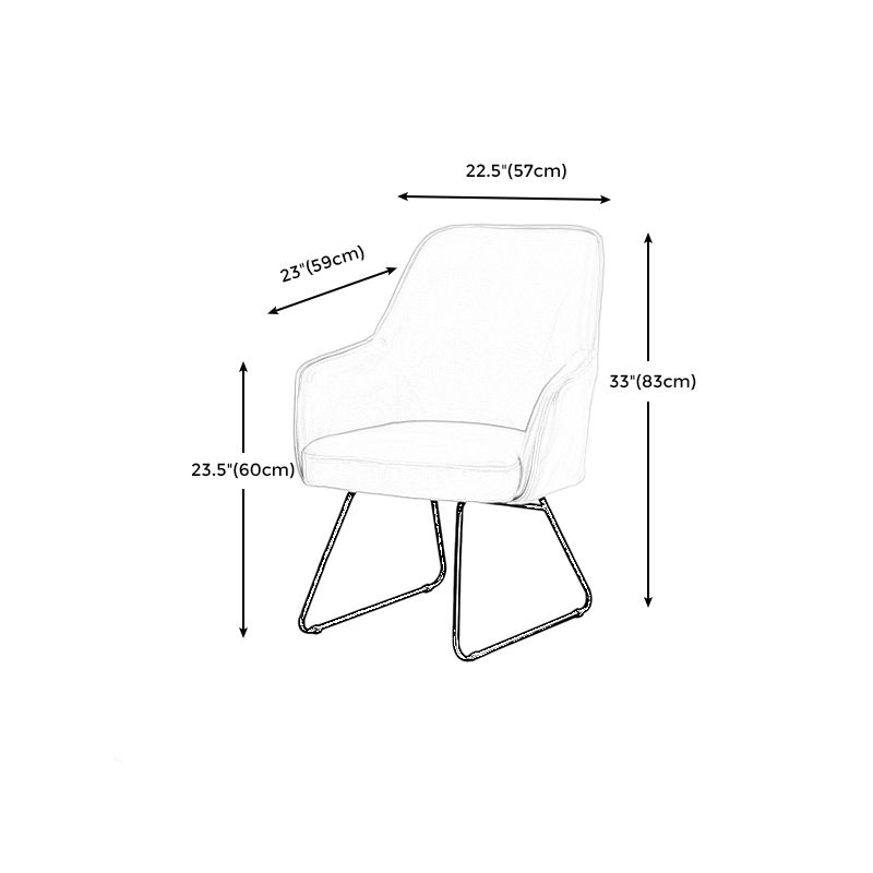 Faux Leather Arm Chair 22.44" L x 23.22" W x 32.67" H Accent Armchair for Living Room Clearhalo 'Accent Chairs' 'accent_chairs' 'Chairs & Seating' 'furn' 'furn_accent_chairs' 'Furniture' 'Living Room Furniture' 1200x1200_b7cb70e0-c08b-41a6-b03e-c776eef1a246