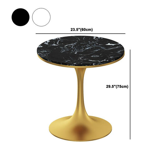 コンテンポラリーラウンドテーブルセット1/2/3/4/5ピースキッチン用ダイニングセット