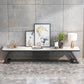 17,72"H tv-standaard moderne stijl witte tv-standaard console voor woonkamer