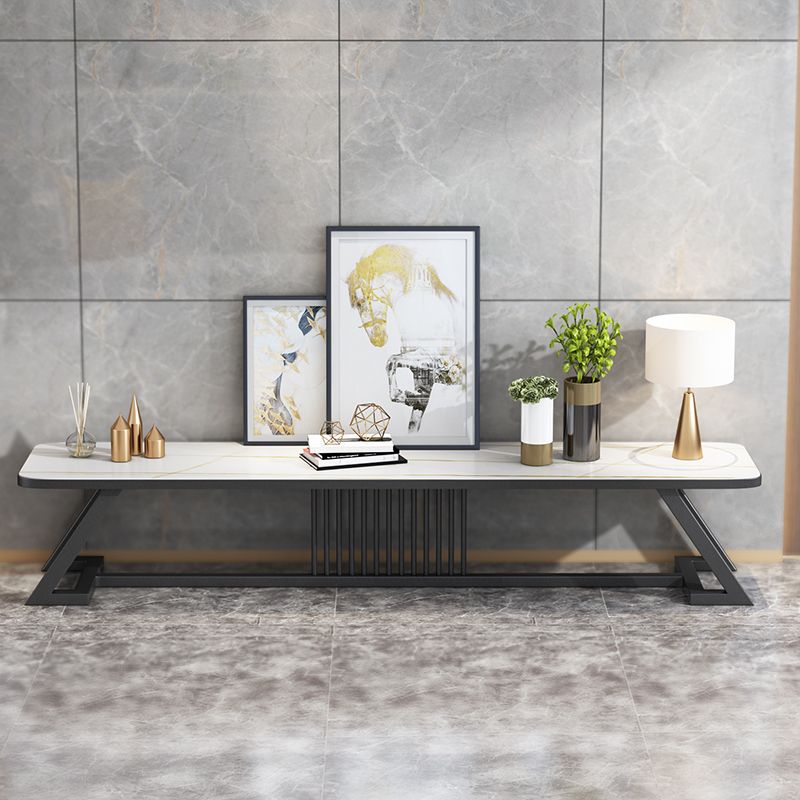 17,72"H tv-standaard moderne stijl witte tv-standaard console voor woonkamer