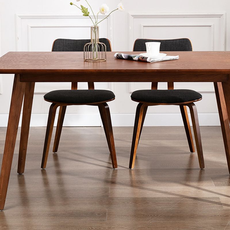 Contemporary Home Side Chair Open Back Upholstered Wood Dining Room Chair Clearhalo ' kitchen&dining_furn' 'Dining Chairs' 'Dining Tables & Seating' 'dining_chair' 'furn' 'furn_dining_chair' 'Furniture' 'furniture_dining_chair' 'Kitchen & Dining Furniture' 'kitchen' 1200x1200_b7cda999-d975-4f52-a741-b0ddbf939ba9