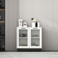 Glass Door Wood Sideboard Modern Server Cabinet with Storage for Living Room Clearhalo 'buffet_sideboard' 'Buffets & Sideboards' 'Furniture' 'furniture_buffet_sideboard' 'Kitchen & Dining Furniture' 1200x1200_b7cdd0e1-7251-4936-8601-d3ae25115900